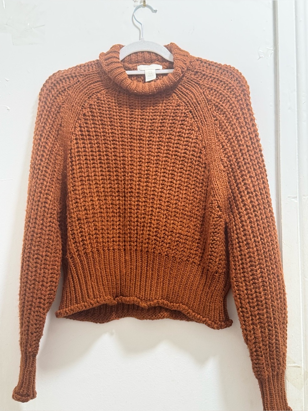 H&M Ribbed Chunky Turtleneck Sweater - Camel Brown - Picture 8 of 12